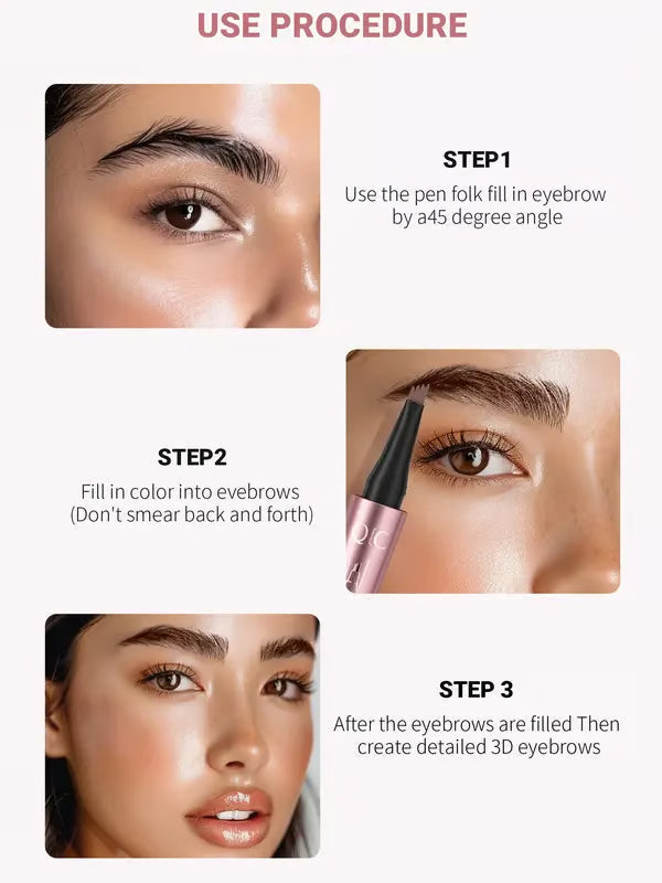 đ„BUY 1 GET 1 FREE --First special offer in 2026đ„Waterproof Micro-Fork Eyebrow Pencil, Long-Lasting Brow Pen for Natural Hair-Like Strokes