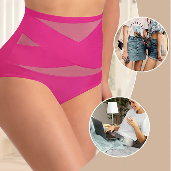 ✨Last Day-Buy 1 Get 3 Packs✨Plus-Size High-Waist Cross Tummy Control Panties