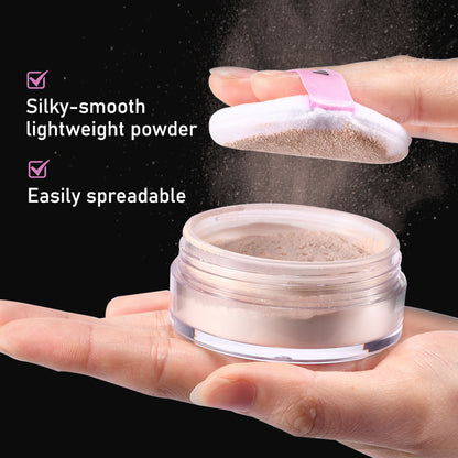 Bake Powder with Rice Powder & Vitamin-E, Lightweight & Translucent Makeup, Cosmetic Setting Powder