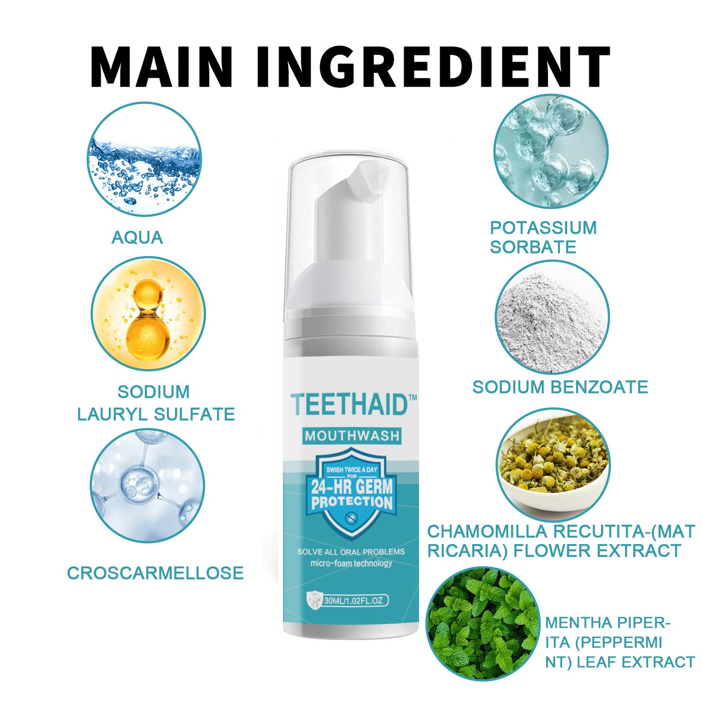 💥Hot Listing 🔥Teeth Cleaning Mousse Toothpaste 7.5% for Enamel Repair & Teeth Whitening Refreshing Flavor Fluorid