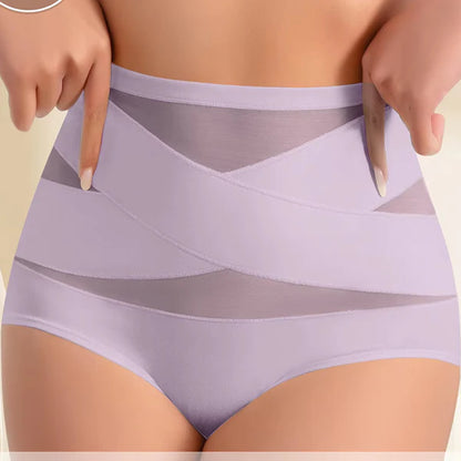✨Last Day-Buy 1 Get 3 Packs✨Plus-Size High-Waist Cross Tummy Control Panties