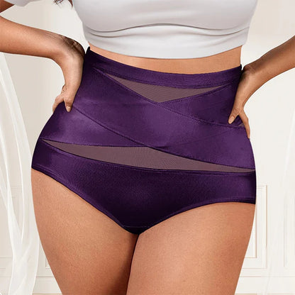 ✨Last Day-Buy 1 Get 3 Packs✨Plus-Size High-Waist Cross Tummy Control Panties