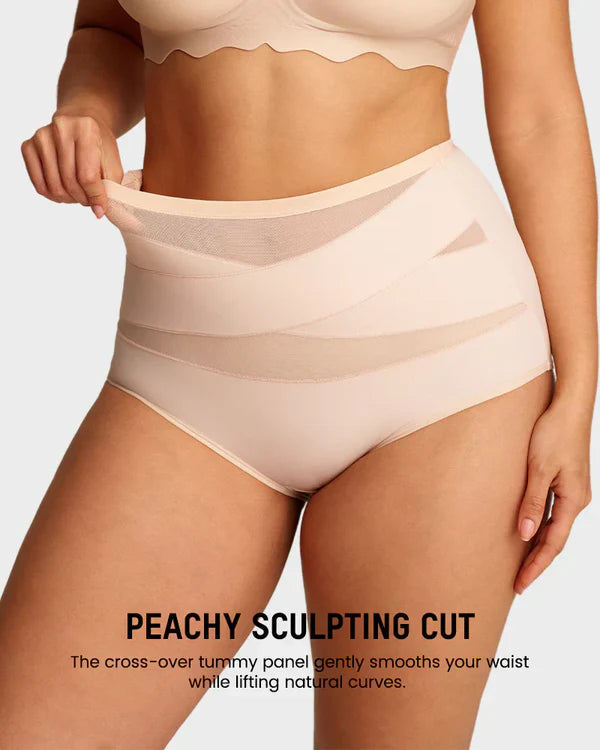 ✨Last Day-Buy 1 Get 3 Packs✨Plus-Size High-Waist Cross Tummy Control Panties