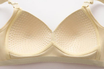 2024 WOMEN BACK BUCKLE COTTON BRAS WIRE FREE PLUS SIZE SHOULDER STRAPS BRASIERES COMFORT