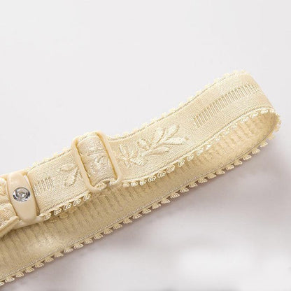 2024 WOMEN BACK BUCKLE COTTON BRAS WIRE FREE PLUS SIZE SHOULDER STRAPS BRASIERES COMFORT