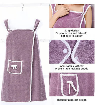 🔥🎁Plus Size Women's Wearable Shower Skirt