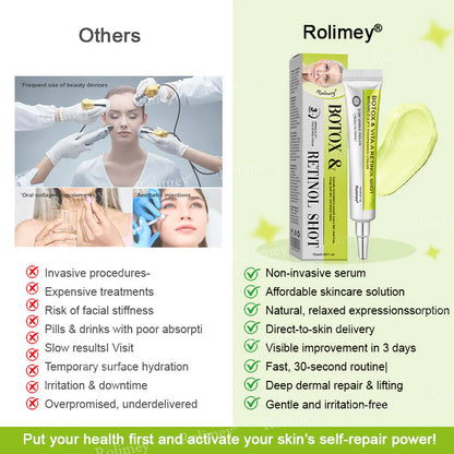 ❤️Rolimey® Botox & Vita-A Retinol Shot Wrinkle💫-Lift Tightening cream - Last Day Promotion 50% OFF