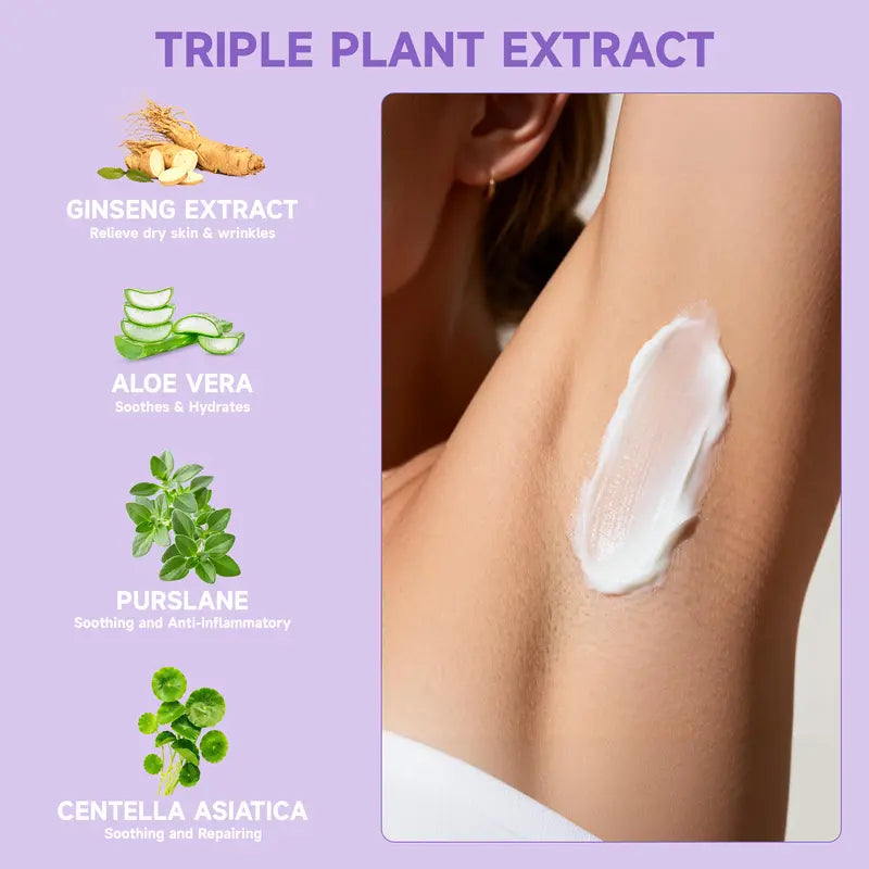 ❤️Limited Sale 50% OFF✨Gentle & Fast-Acting Hair Removal Cream with Aloe + Hyaluronic Acid