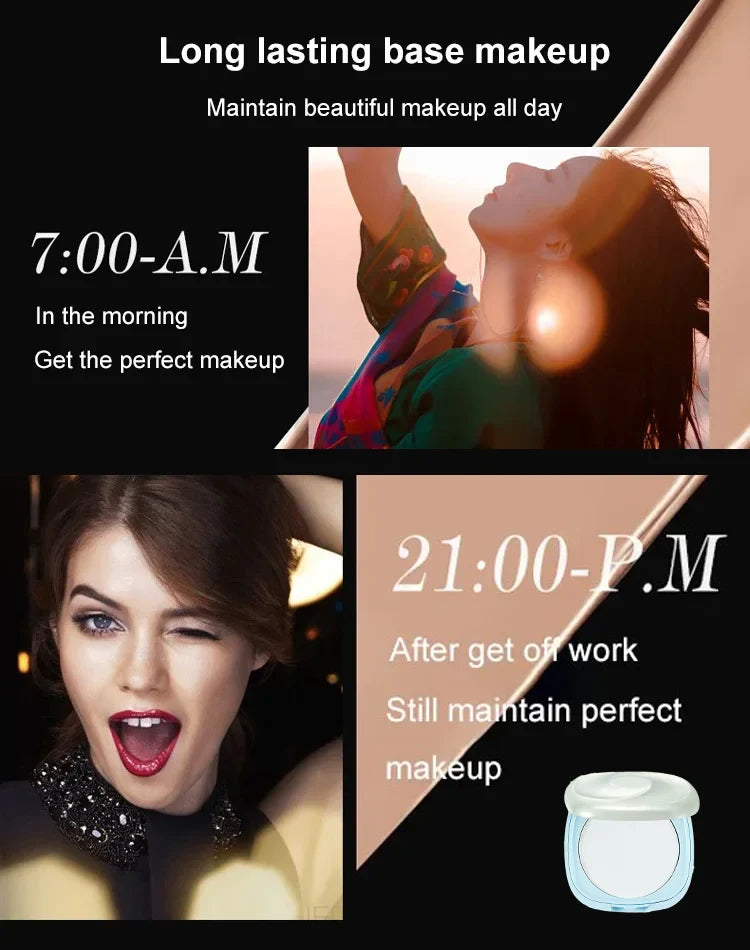 Sunscreen Whitening Waterproof Setting Powder Compact