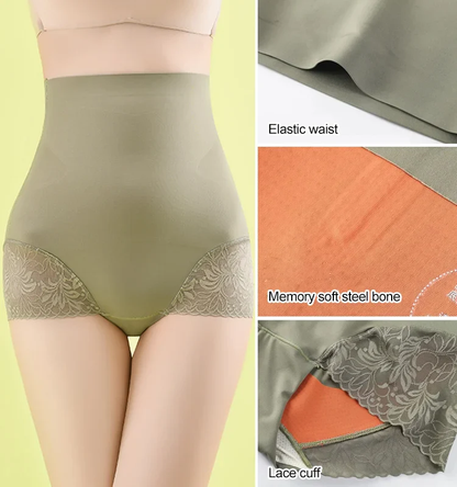 Seamless high waist hip lifting panties