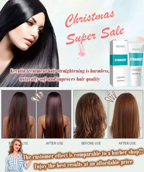 ✨LAST DAY SALE 50% OFF✨ Silk & Keratin Hair Straightening Cream