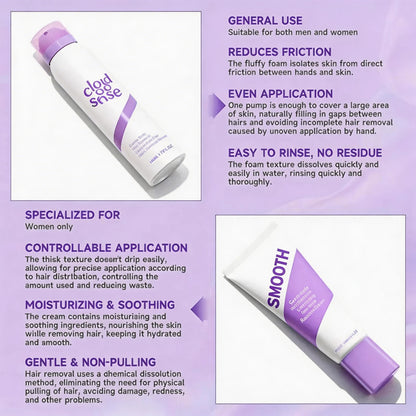 ❤️Limited Sale 50% OFF✨Gentle & Fast-Acting Hair Removal Cream with Aloe + Hyaluronic Acid