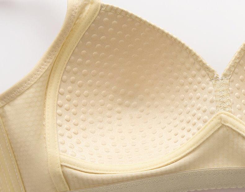 2024 WOMEN BACK BUCKLE COTTON BRAS WIRE FREE PLUS SIZE SHOULDER STRAPS BRASIERES COMFORT