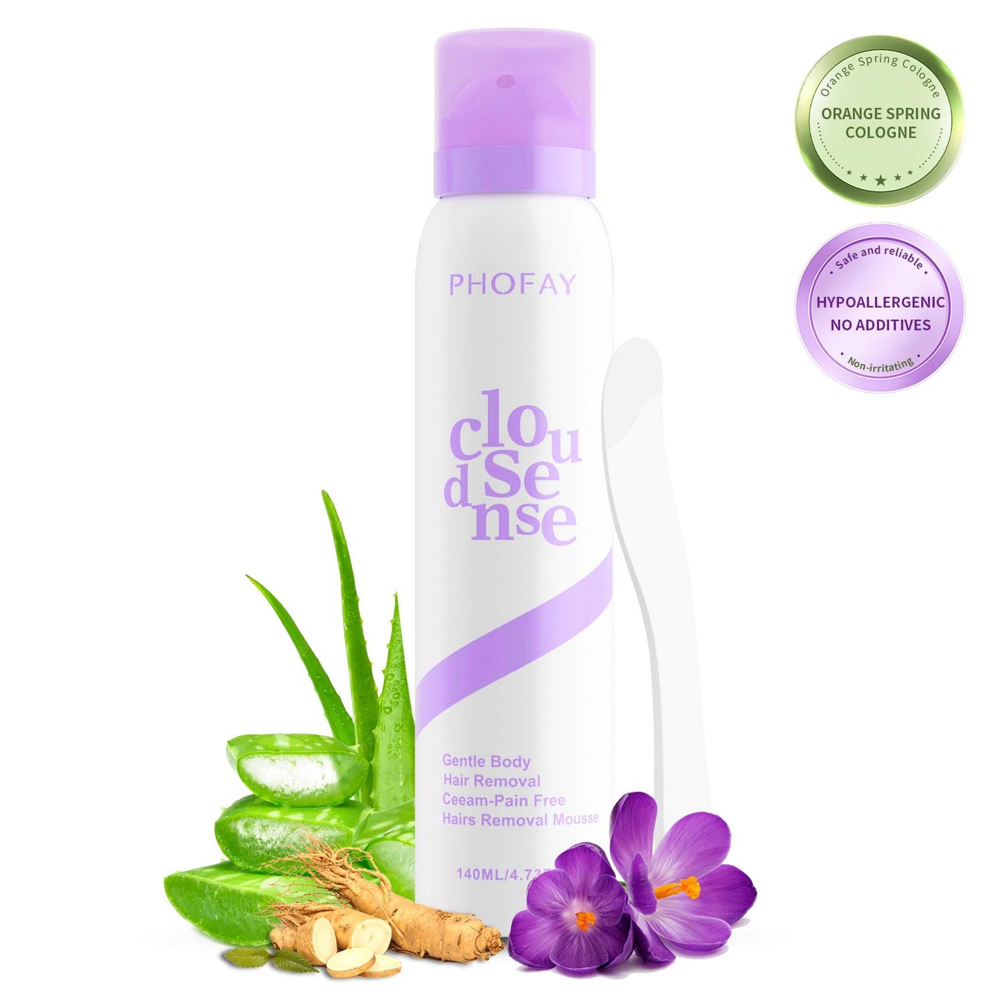 ❤️Limited Sale 50% OFF✨Gentle & Fast-Acting Hair Removal Cream with Aloe + Hyaluronic Acid