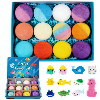 🛁 60% OFF |🌊 Ocean Theme Bath Bombs | 60g*12 Pcs, Foamy Bath Time & Fun Gift Idea ✨