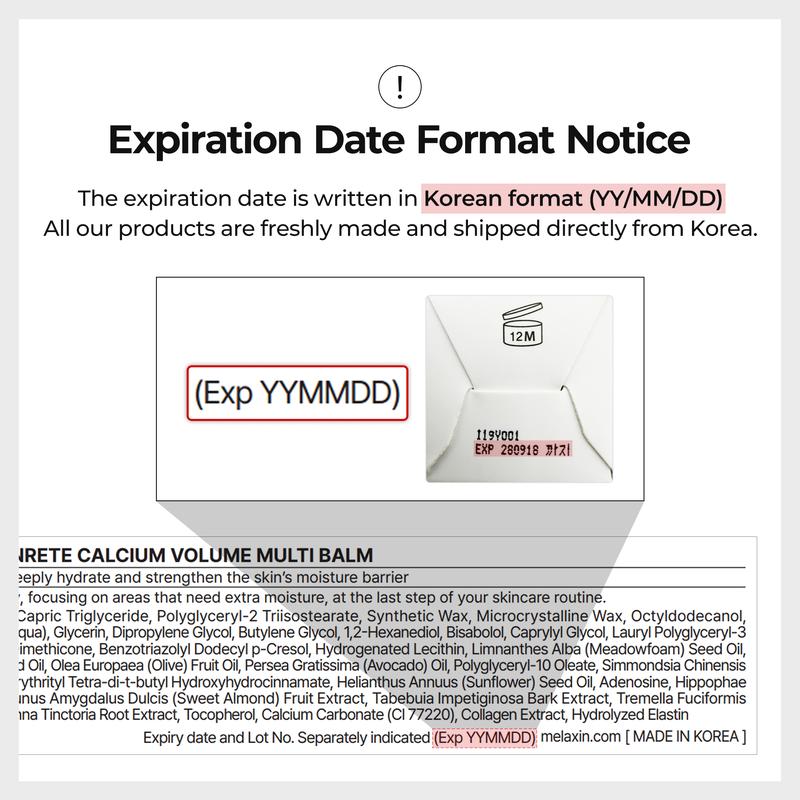 Calcium Volume Multi Balm+Eye Patch 60ea Skin Care Cosmetics with Collagen Extract Elasticity Eye Shiel dSkin Repair