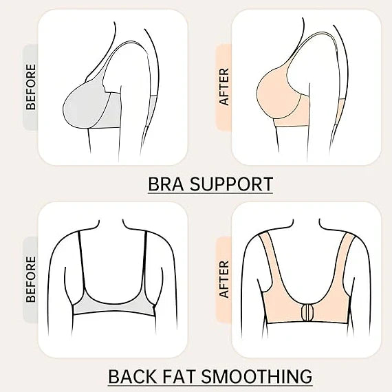 💖LAST DAY SALE 50% OFF💕Womens Comfortable Wireless Bralettes Seamless Deep V Everyday Bra