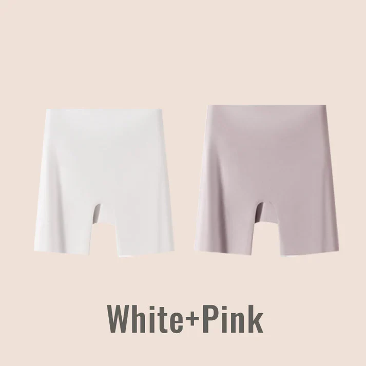 Women High-waist Ice Silk Underwear with Tummy-control Hip-lifting